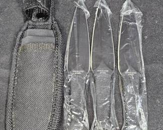 2 Perfect Point Throwing Knives Set with Sheath