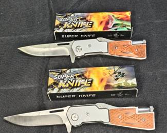 2 Super Knives N003 Manual Folding Pocket Knives