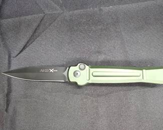 AKC X-treme ACE-RB Green Auto Folding Knife