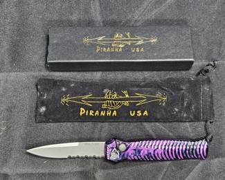 Plum Piranha Mini Guard Tactical Folding Combo