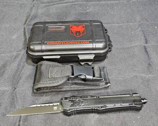 Cobratec Large CTK-1 Black Double LTF Knife