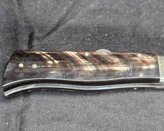 AGA Campolin Italian Black Horn Automatic Knife