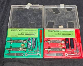  2 Unused Magic Knife K10 Mini Stiletto Kits