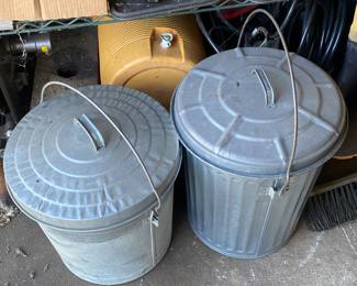 Galvanized Trash Cans