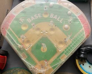 Vintage Tin Litho Baseball Pinball Games