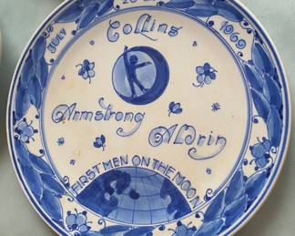 Delft First Men on the Moon Commemorative Plate