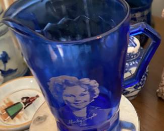 Cobalt Blue Shirley Temple Creamer