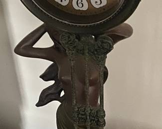 Modern Battery-Operated Figural Nude Clock 