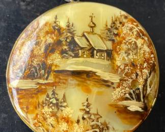 Decorated Shell Pendant