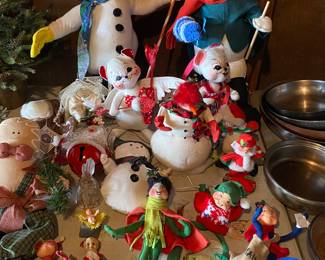 Assorted Annalee Dolls