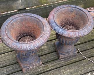 Small Cast Iron Planters