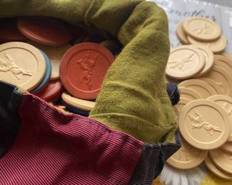 Vintage Racing Horse Poker Chips