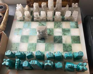 Vintage Marble/Onyx Chess Set
