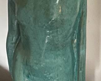 Large Nude Figural Icelandic Pottery Statue