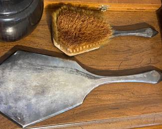Dresser Mirror and Brush