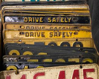 Numerous License Plates and Dealership Plates