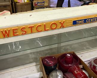 Vintage Westclox Time Center Display