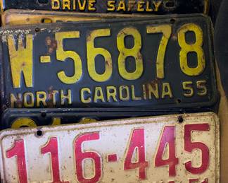 Assorted Old North Carolina License Plates