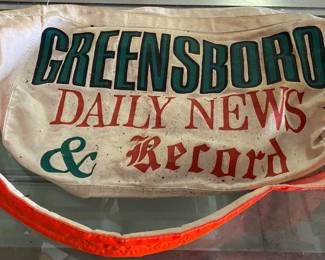 Vintage Greensboro Daily News and Record Paper Bag