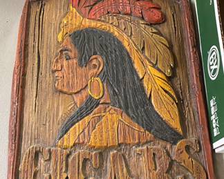 Wooden Indian Cigars Store Sign