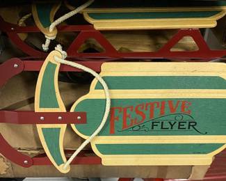 Small Festive Flyer Sled