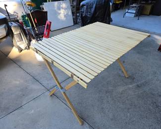Collapsible Camp wood table