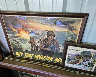 WWII Framed poster