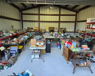 Everything will be in warehouse/garage and along the driveway