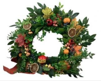 Decorative Faux Fruit Wreath