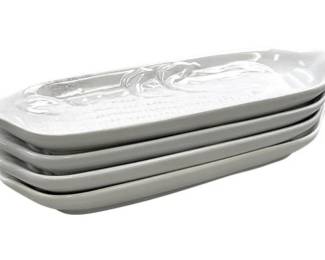 Set Of 4 Ceramic Corn Dishes