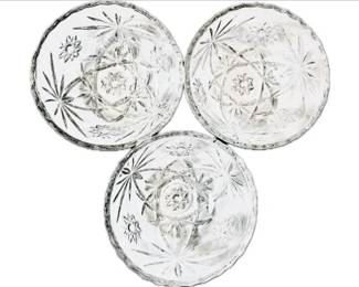 American Pressed Glass 5.5" Bowls - Vintage Anchor Hocking