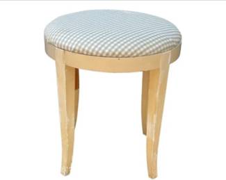 French Provincial Wooden Upholstered Stool