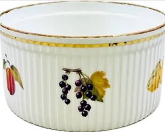 Royal Worcester Evesham Gold Souffle Baking Dish