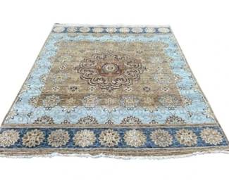 Momeni Blue & Beige Area Rug - Roughly 8x9 Ft