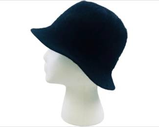 Black Angora Bucket Hat