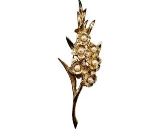 "Marcel Boucher" Costume Brooch - Signed "Boucher"