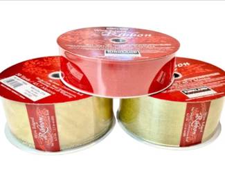 New! Gold Ribbon Spools