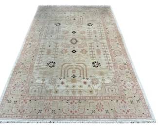 Turkish Oushak Style Area Rug - Roughly 6x9 Ft