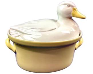 Covered Baking Dish Or Tureen - Signed "Carbone"