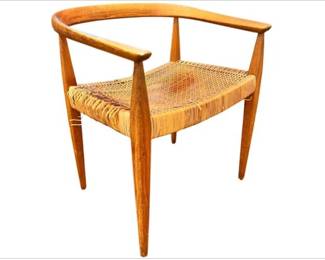 Mid Century Danish Nanna Ditzel For Kolds Savvaerk, C. 1950s Model 113 Chair - Original Model Tag