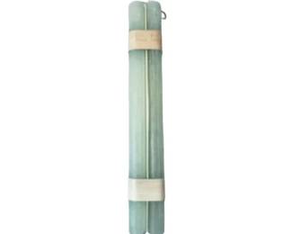 New! Candle Tapers Signed "Vance Kitira" Aqua Color