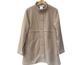 The Vermont Country Store Womens Beige Fleece Jacket - Size L