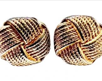 Gold Tone Costume Earrings