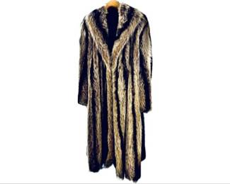 Finland Raccoon Coat - Size Small - Vintage, Great Condition!
