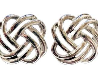 Silver Tone Costume Earrings