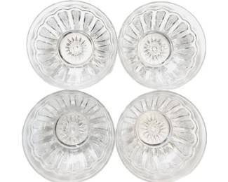American Pressed Glass 5" Bowls