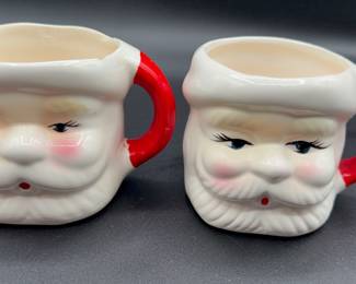 Vtg Santa Claus Mugs