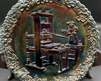 FENTON Carnival Glass Plate