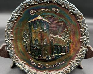 FENTON Carnival Glass Plate