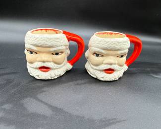 Vtg Santa Claus Mugs